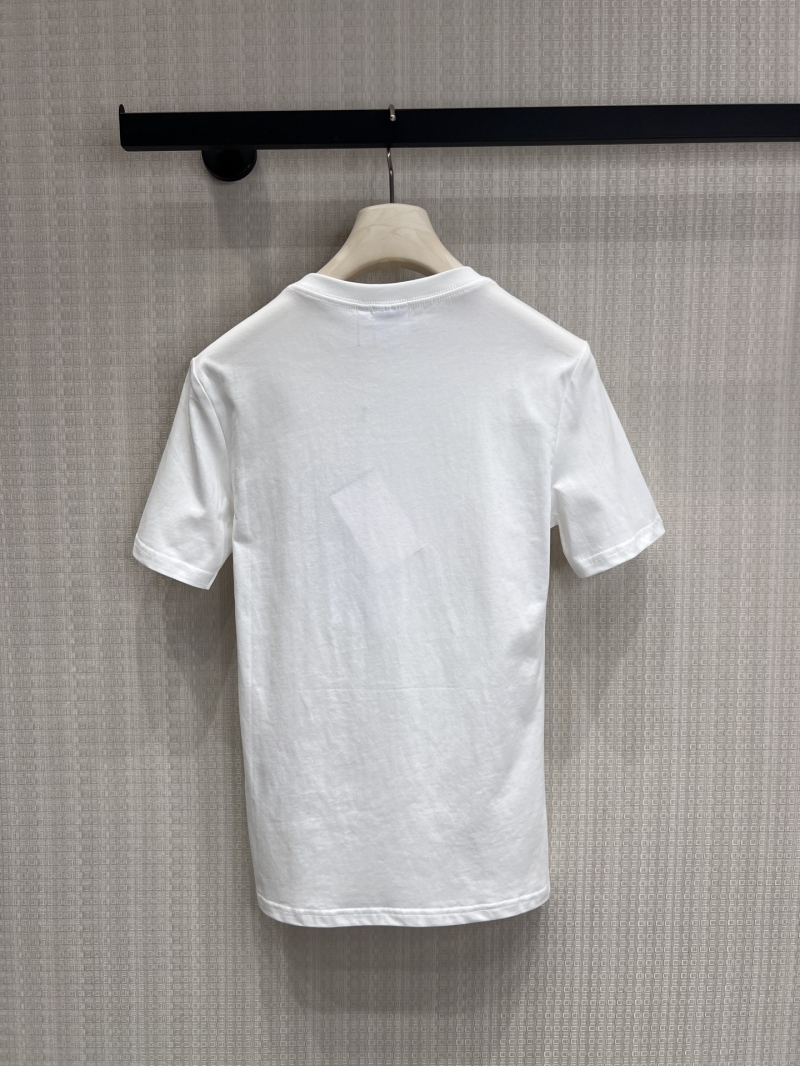 Dior Signature Medallion Embroidered White Cotton T-Shirt