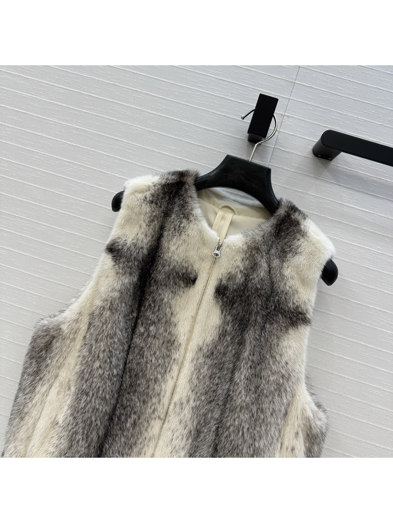 Fendi Handcrafted Cross Mink Fur Vest | Copenhagen Purple Label