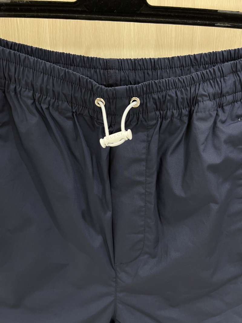 Gucci Luxe Cotton Poplin Shorts with Iconic Emblem