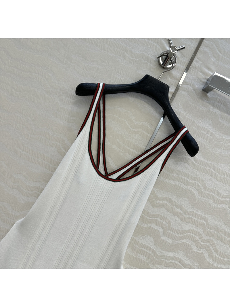 Gucci Tennis-Inspired Knitted Tank Dress - Luxe Sporty Chic