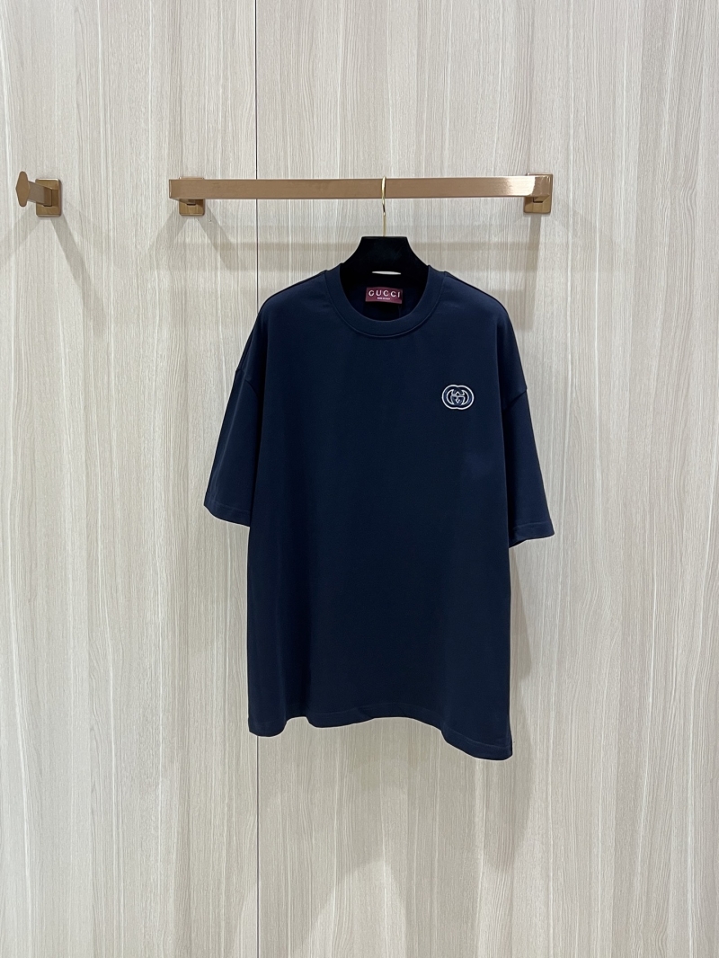 Gucci Double G Embroidered Short Sleeve Set - Luxe Cotton Ensemble