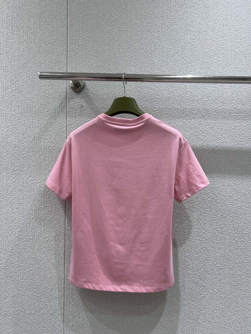 Gucci Early Autumn Pink Logo Print Short Sleeve T-Shirt - Luxe & Trendy