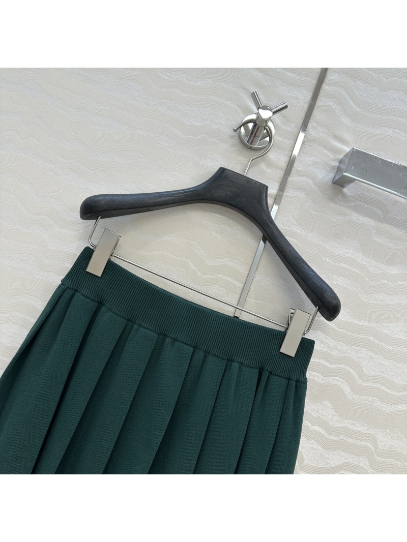 Gucci GG Tennis-Inspired Knitted Mini Skirt in Green - Luxe Sporty Style