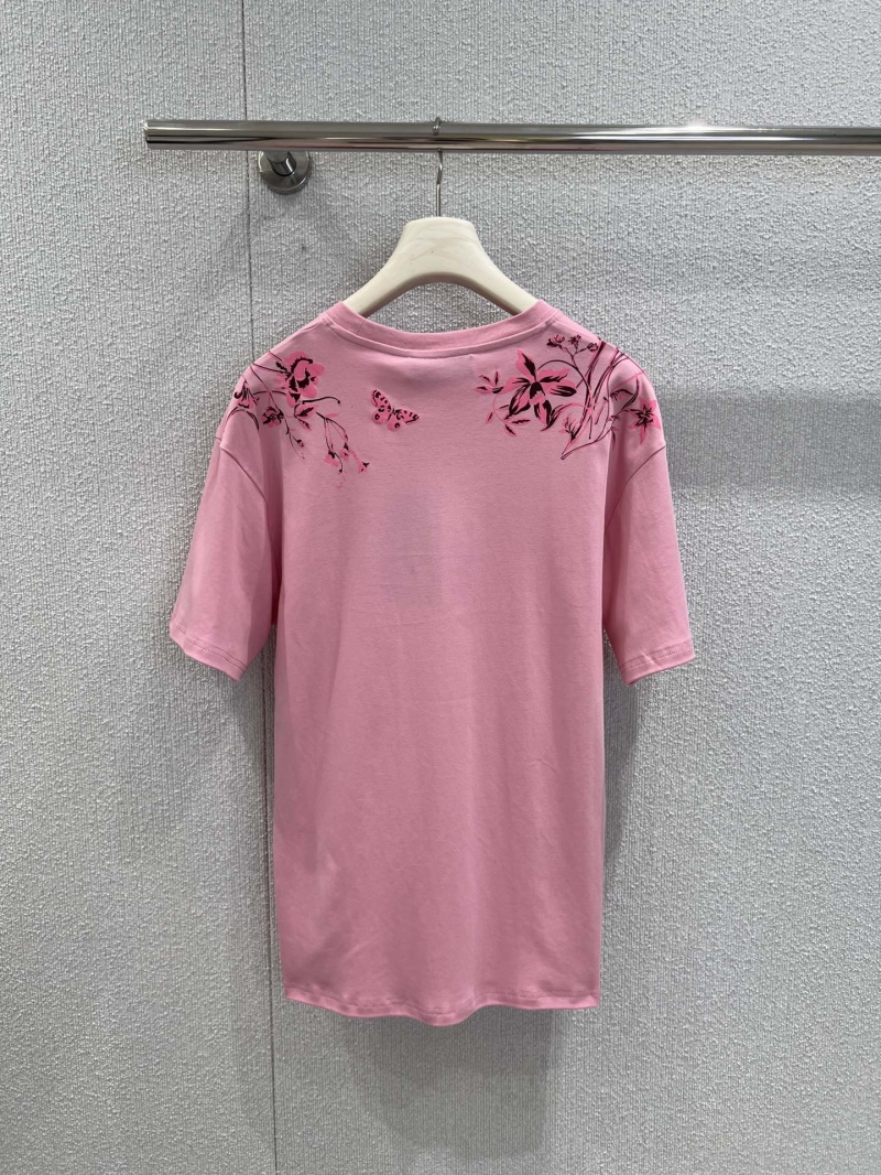 Gucci Spring/Summer Floral Print Round-Neck T-Shirt - Pink Luxe Edition