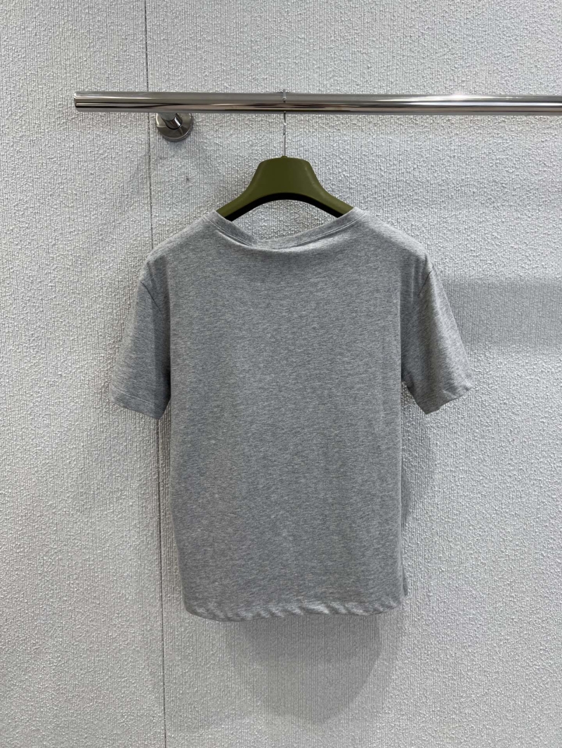 Gucci Spring Summer Slim-Fit Letter Print T-Shirt in Grey - Exclusive Luxe Edition