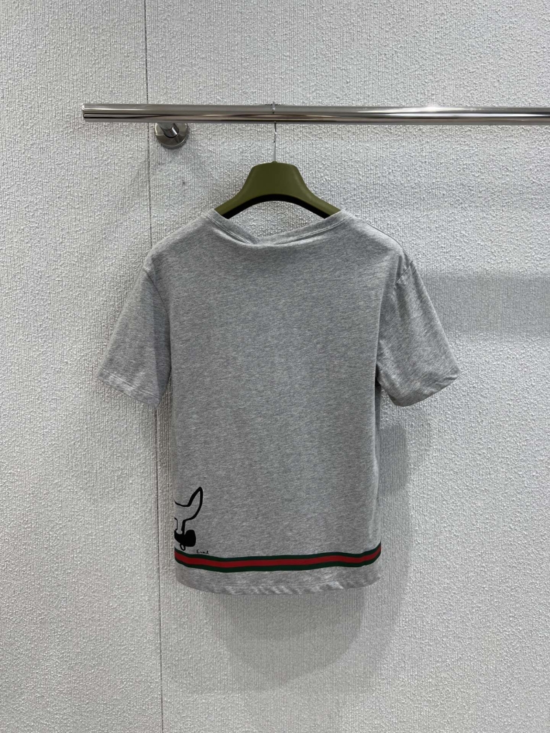 Gucci Spring/Summer 2025 Playful Print Crew Neck T-Shirt - Grey