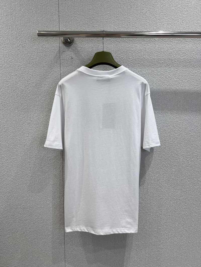 Gucci Spring/Summer 25 Horsebit Print Embroidered T-Shirt White