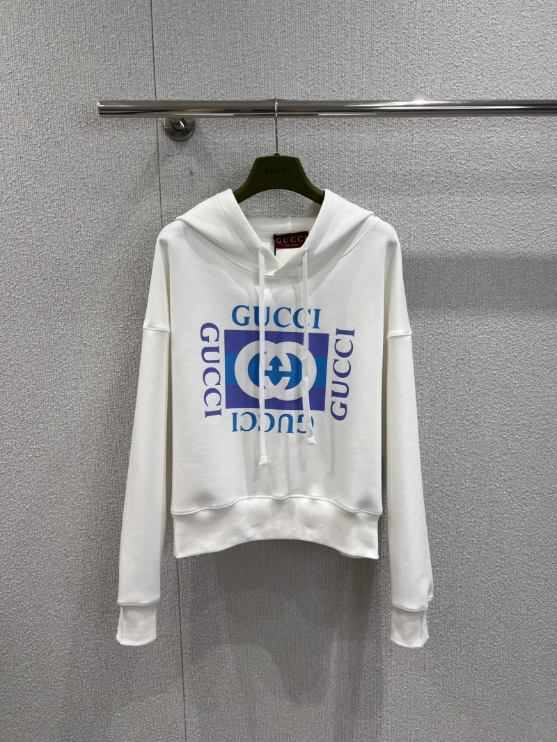 Gucci Early Autumn Hoodie with Iconic Double G Print - Premium Cotton Luxe
