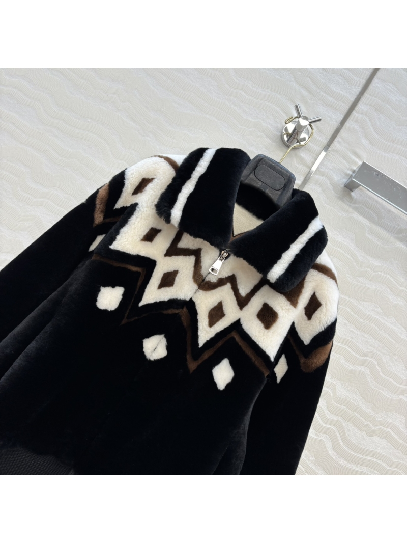 Gucci GG-Inspired Chic Merino Wool Bomber Jacket