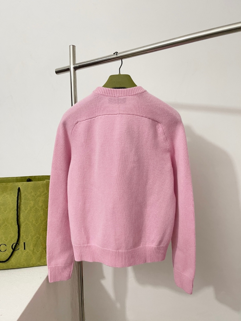 Gucci Year of the Horse Limited Edition Wool-Cashmere Pink Crew-Neck Sweater
