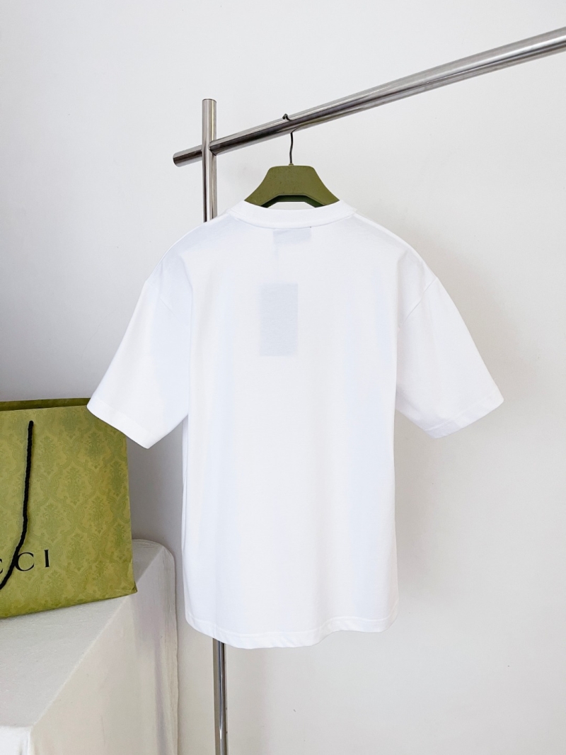 Gucci GG Bridle Webbing Horsebit Logo T-Shirt in White
