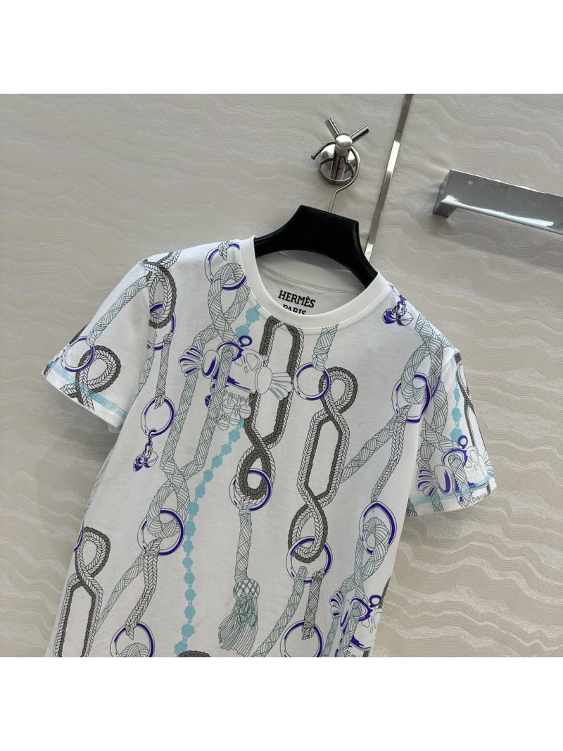 Hermès Classic Cotton T-Shirt - Palefroi Remix Print Luxe Edition