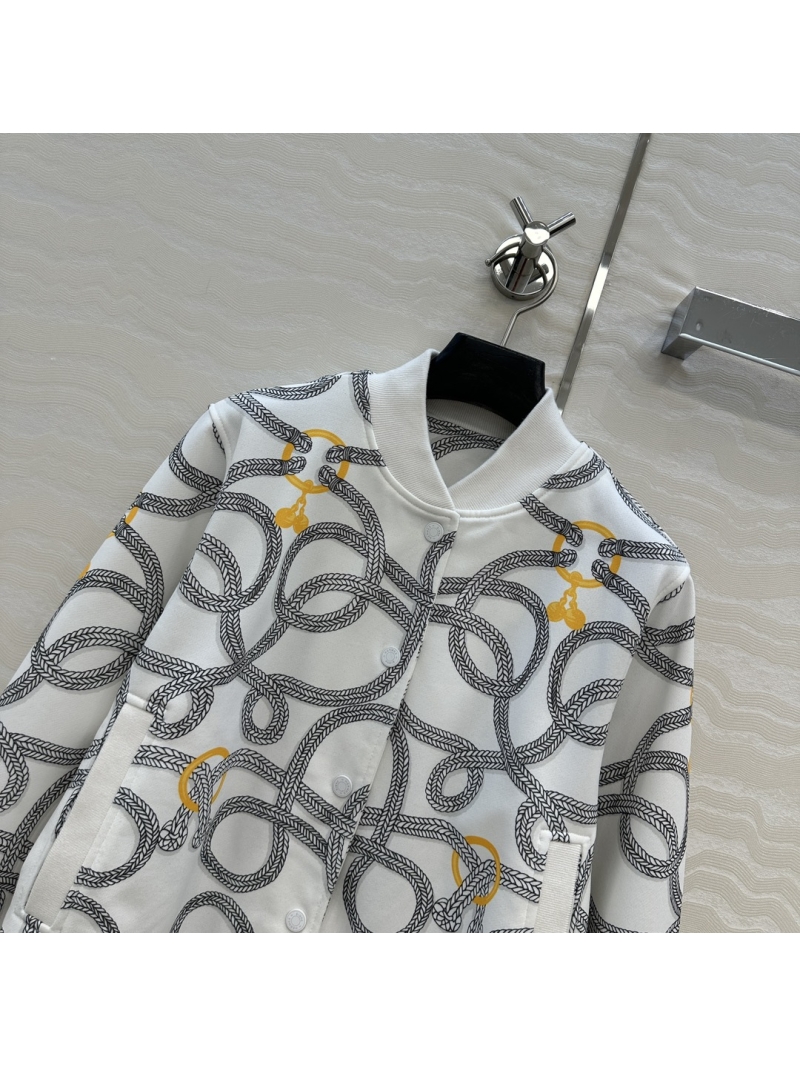 Hermès Palefroi Remix Printed Jersey Jacket - Luxe Sporty Chic