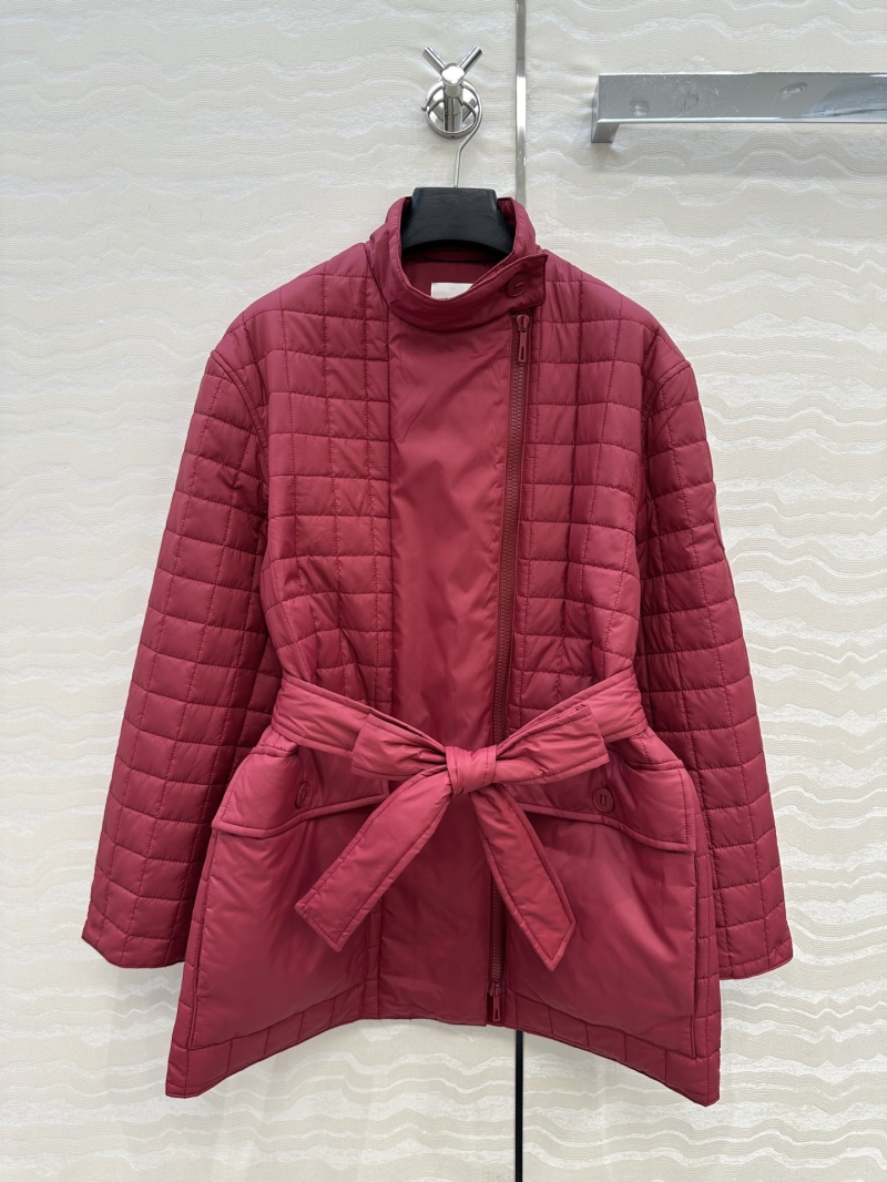 Hermès Limited Edition Diamond Quilted Belted Mid-Length White Jacket