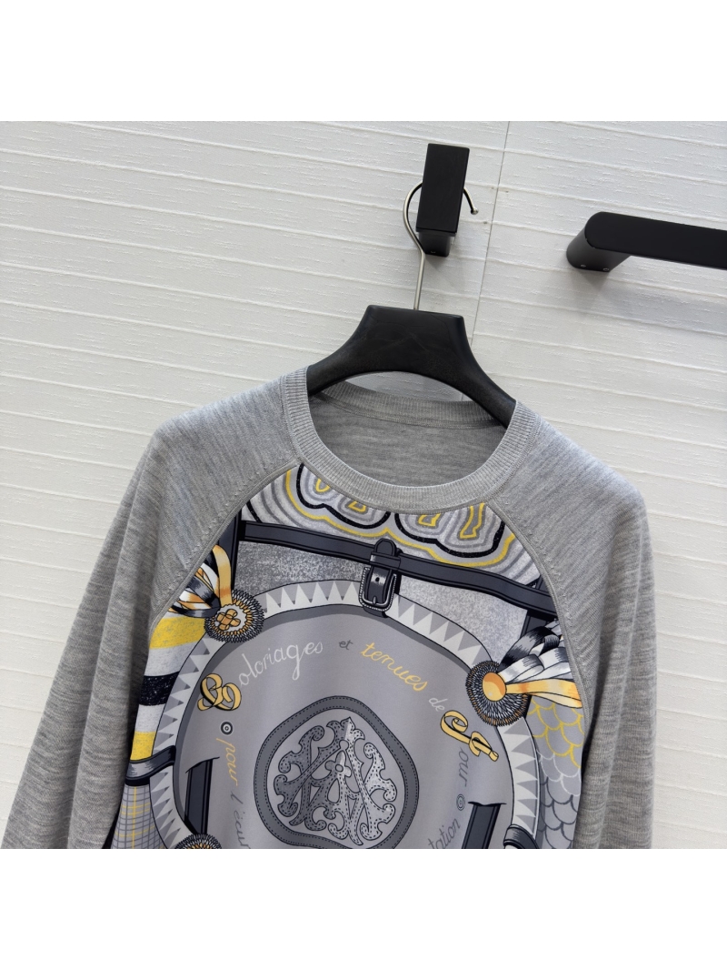 Hermès Cashmere-Blend Pilot Print Knit Sweater | Artisan Craftsmanship | Luxury Streetwear