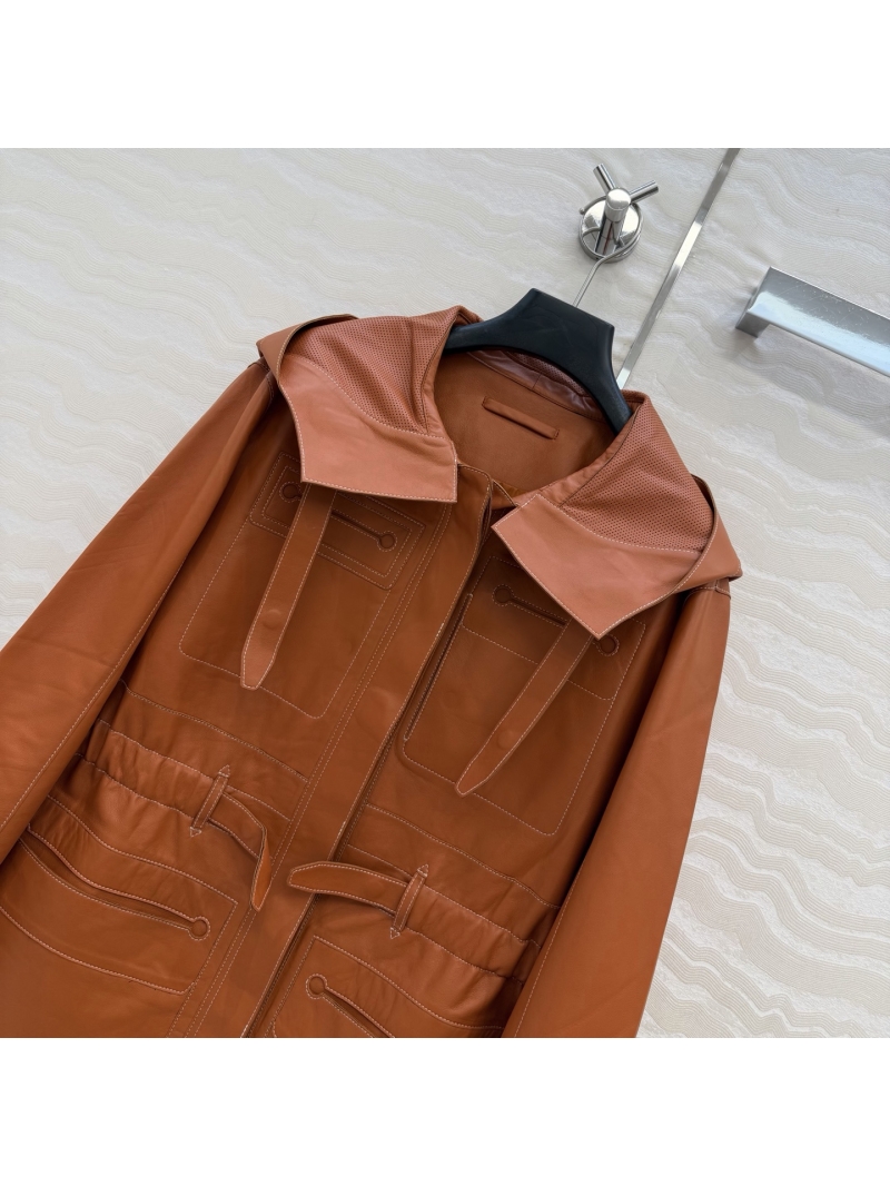 Hermès 100th Anniversary Limited Edition 100% Imported Lambskin Equestrian Jacket in Burnt Orange