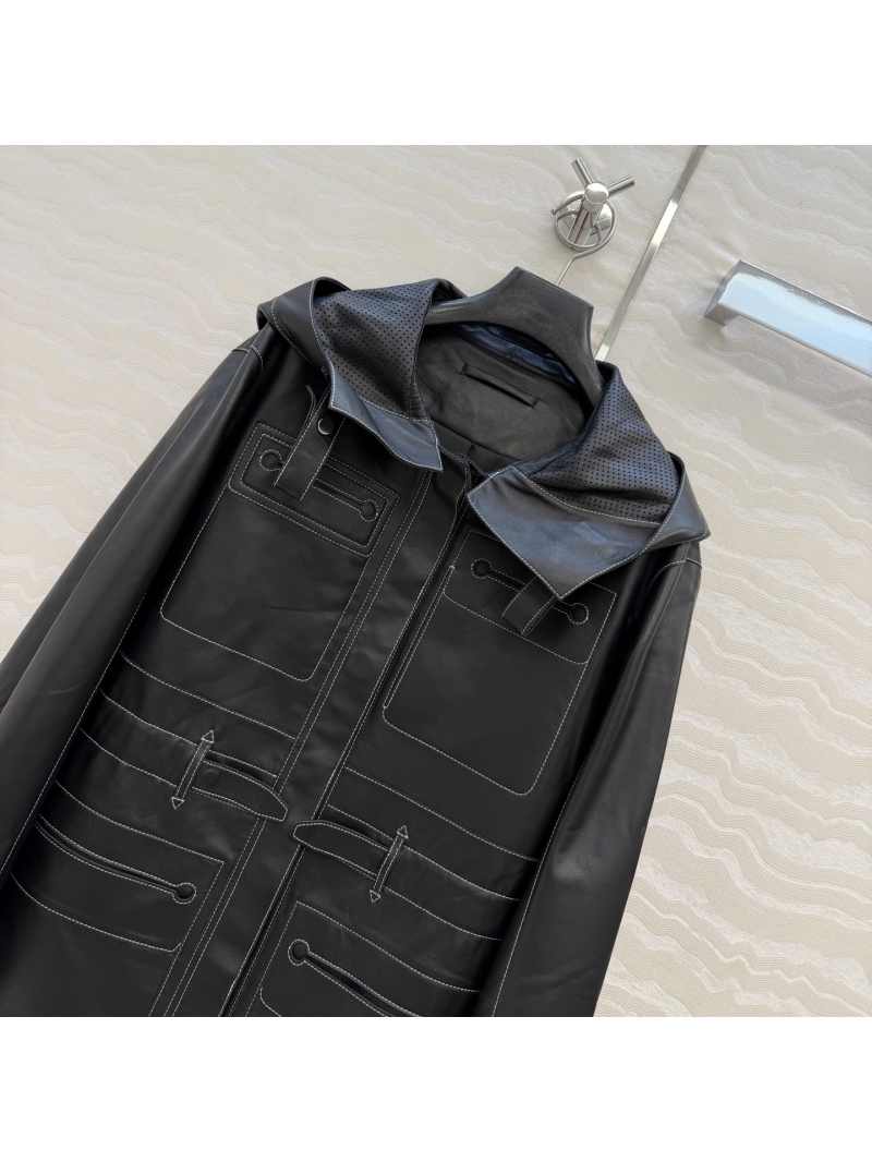 Hermès 100th Anniversary Limited Edition 100% Lambskin Equestrian Leather Parka Jacket