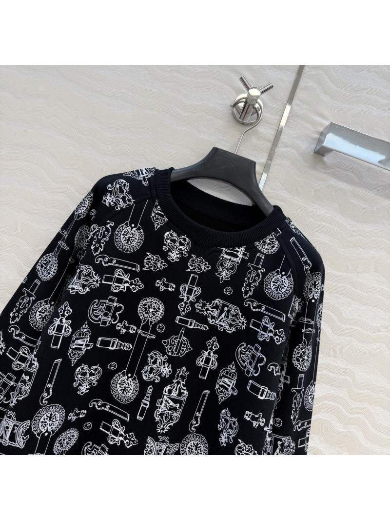 Hermès Coaching Remix 100% Pure Cotton Jersey Cropped Sweatshirt