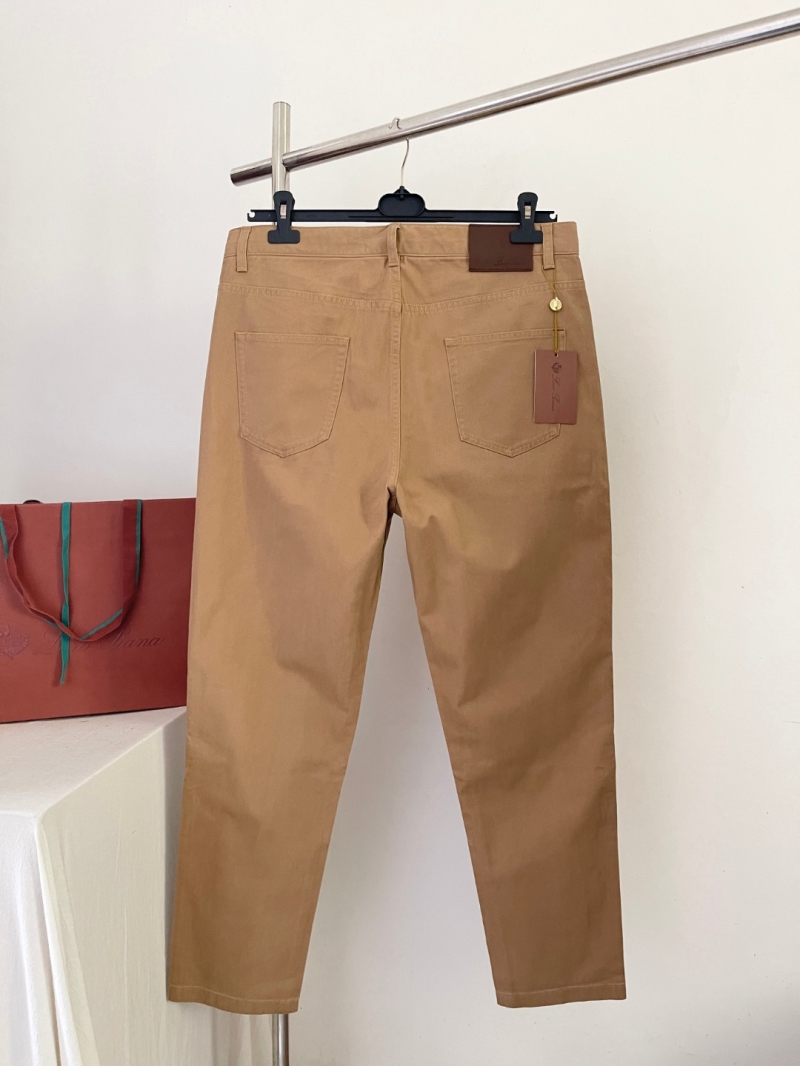 Loro Piana Men's Slim-Fit Camel Denim Jeans - Luxe & Timeless