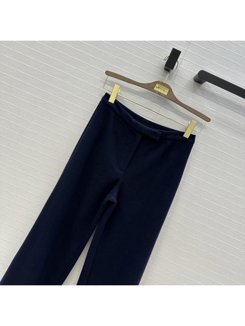 Loro Piana Minimalist Straight-Leg Trousers | Imported Fabric | Mid-High Waist | Slimming Tailored Fit | Sizes S, M, L