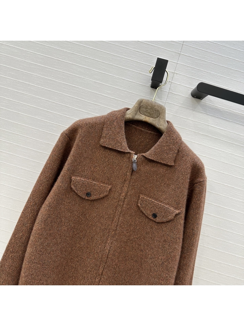 Loro Piana Elegant Cashmere Collar Jacket – Timeless Old Money Style, Premium Craftsmanship