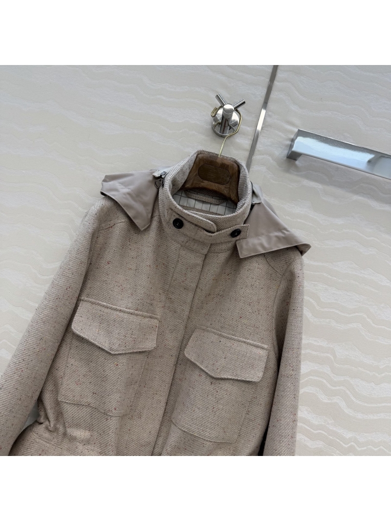 Loro Piana Exquisite Linen and Natural Cotton Traveler Jacket - Oatmeal Beige | Relaxed Fit, Adjustable Waist