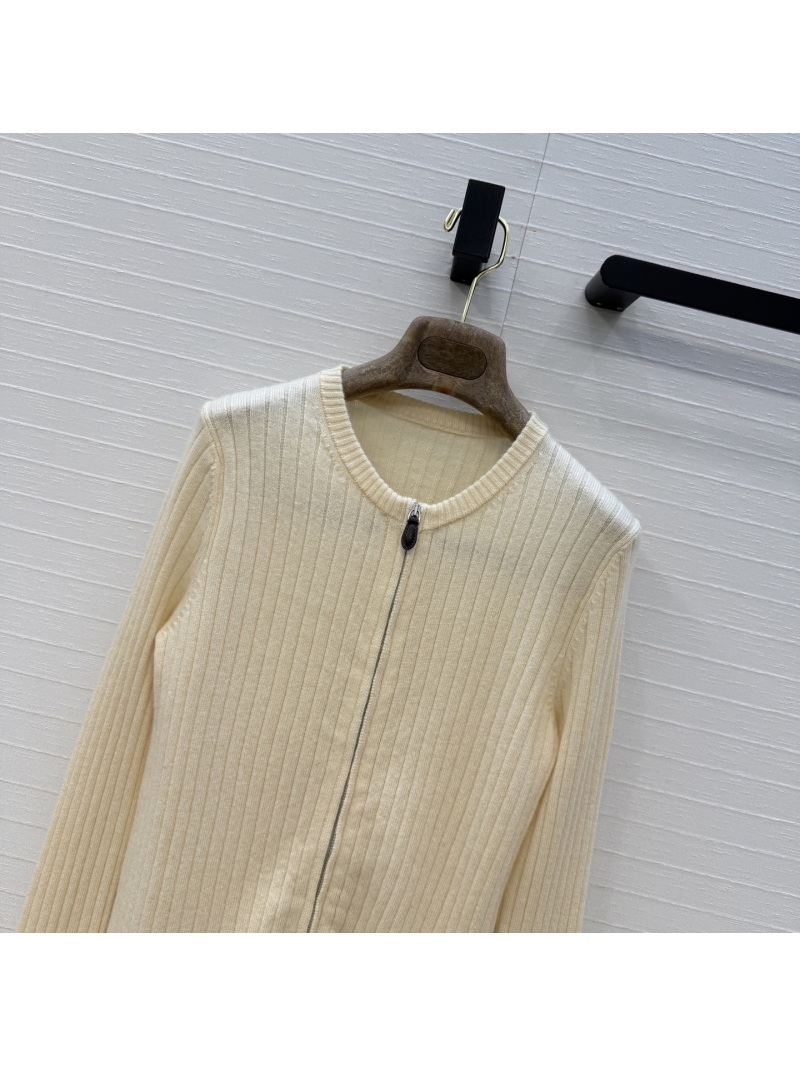 Loro Piana Sumptuous Cashmere and Wool 18-Gauge Rib-Knit Zippered Cardigan