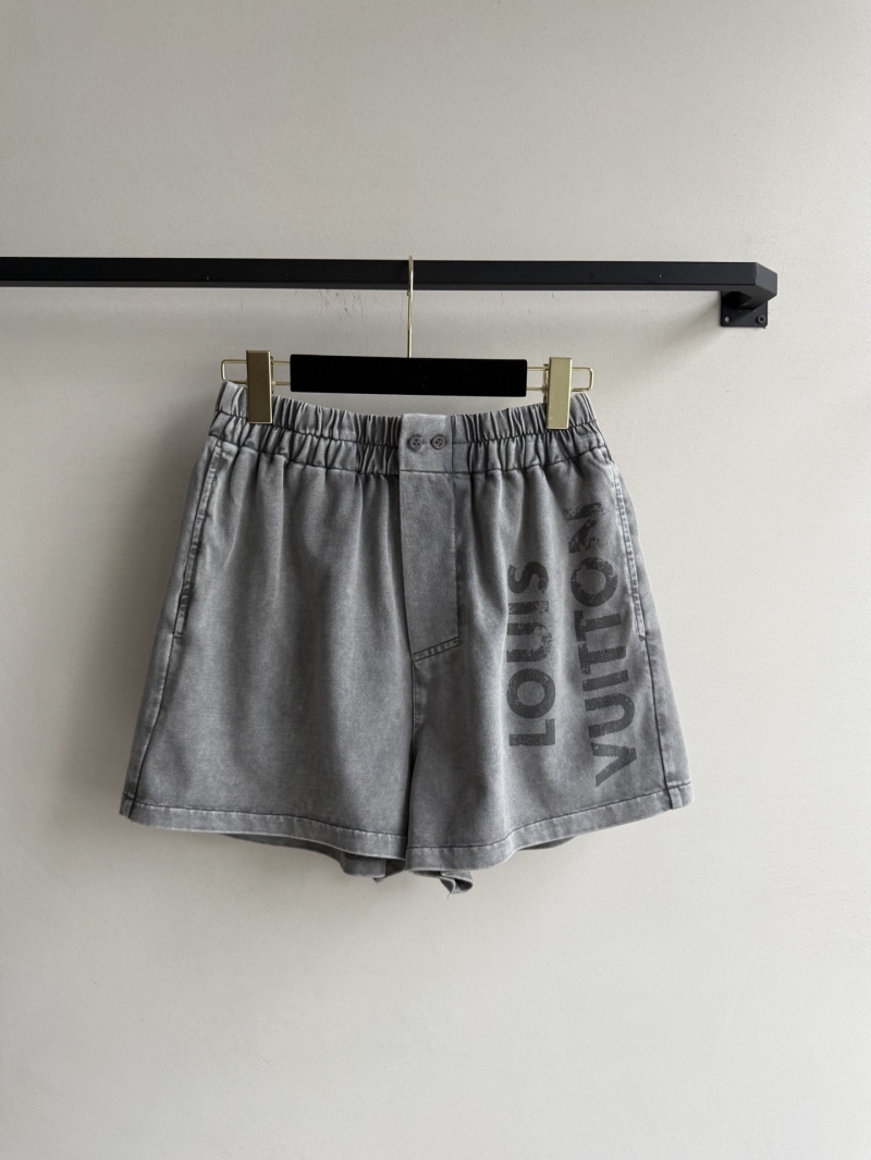 Louis Vuitton 2025 Distressed Wash Shorts - Vintage Grey Luxe Denim