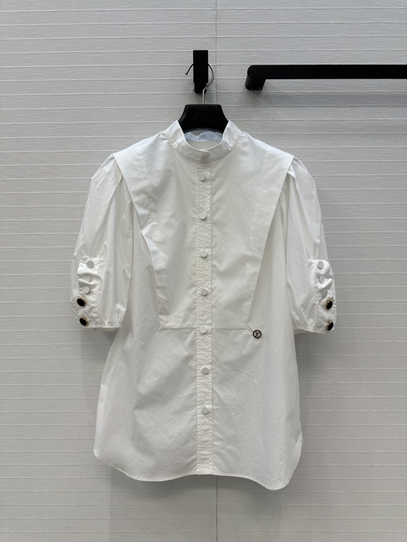 Louis Vuitton Elegant French Court-Style Puff Sleeve Shirt