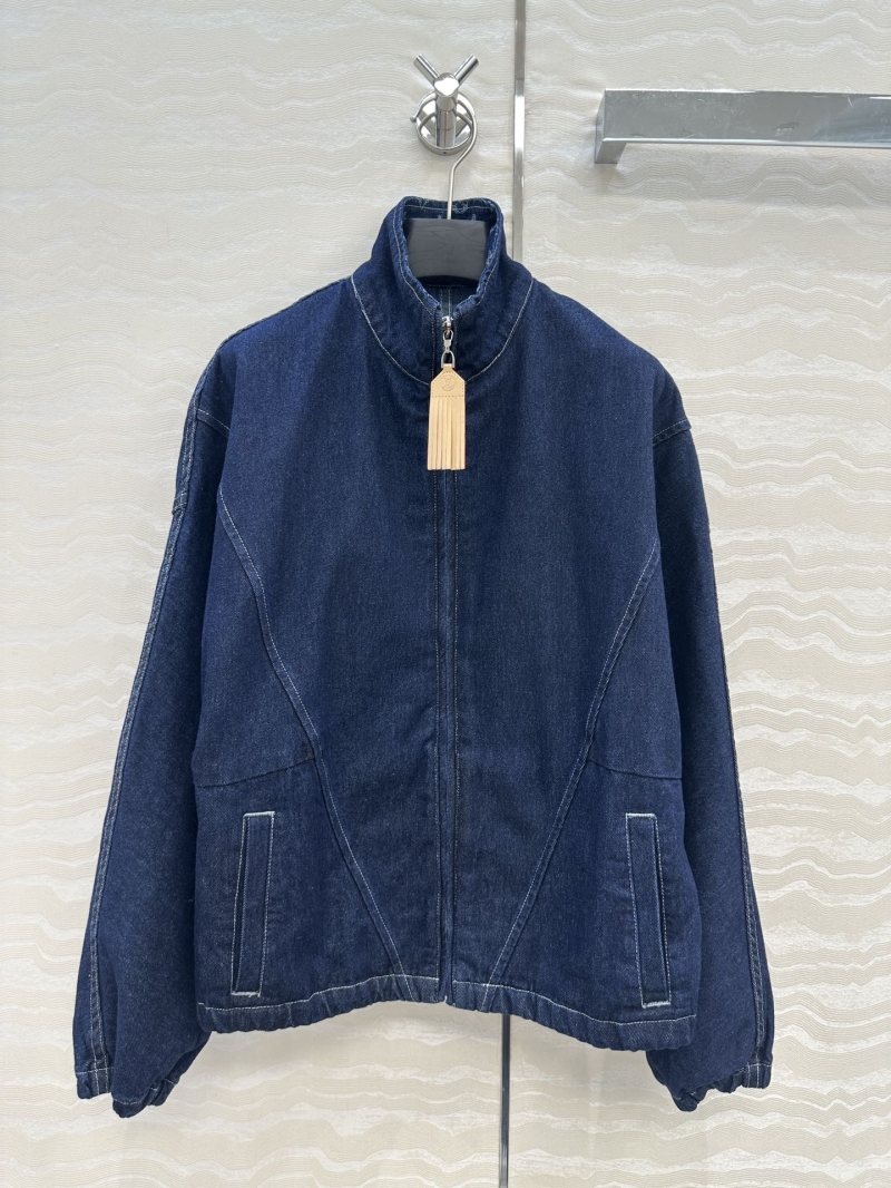 Louis Vuitton Monogram Denim Jacket – Luxe Oversized Fit with Adjustable Hem