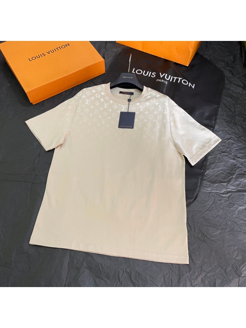 Louis Vuitton Unisex Gradient Monogram T-Shirt in Beige