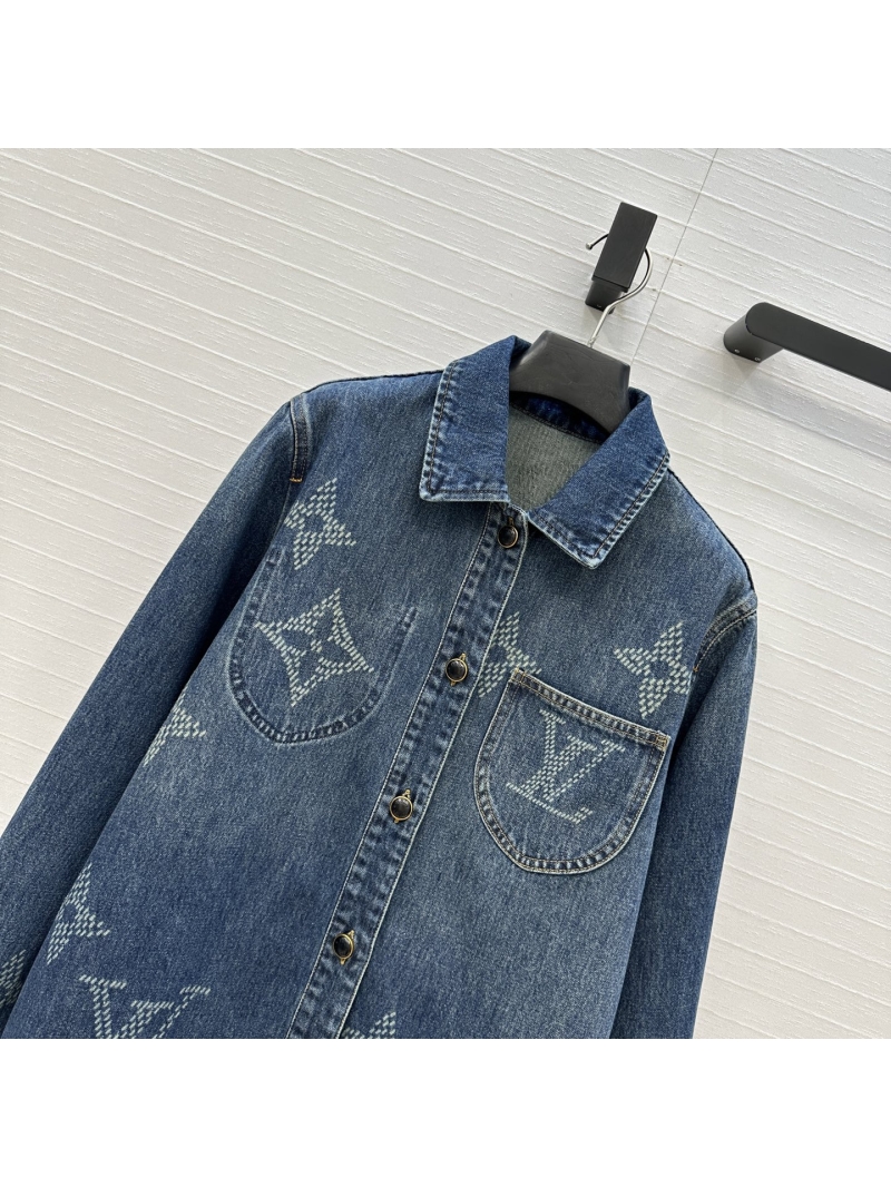 Louis Vuitton MONOGRAM Laser Jacquard Denim Jacket | Custom Denim | Relaxed H-Silhouette