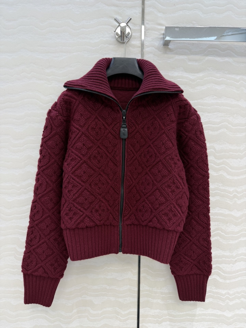 Louis Vuitton Limited Edition Ski Collection Monogram Jacquard Cashmere Blend Jacket