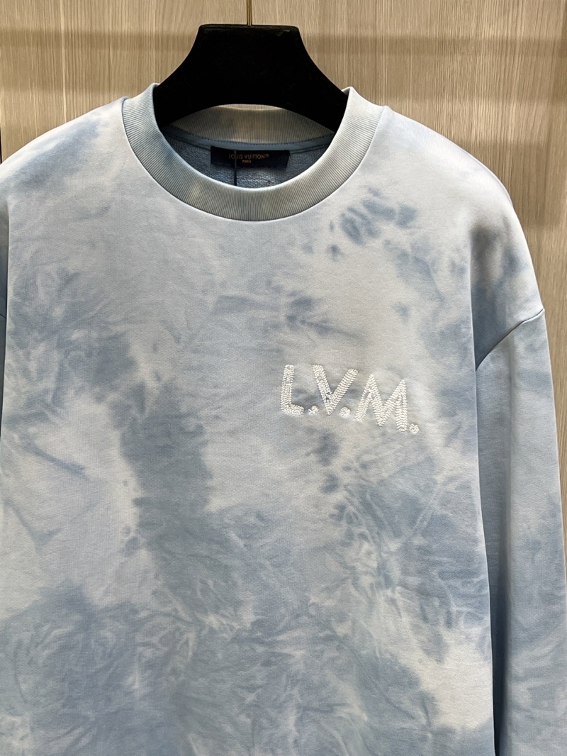 Louis Vuitton Cloud-Wash Gradient Cotton Sweatshirt in Light Sky Blue