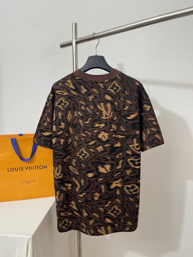 Louis Vuitton LVCamo Jacquard Monogram T-Shirt in Dark Brown