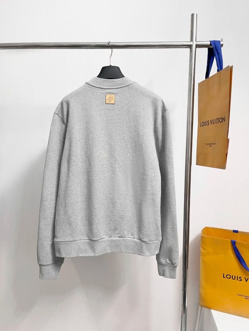 Louis Vuitton Lovers Boat Embroidered Crewneck Sweatshirt in Light Heather Gray