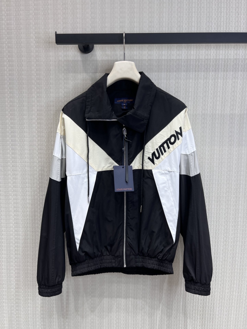 Louis Vuitton 26SS Early Spring Color-Block Technical Zipper Jacket - Black and White