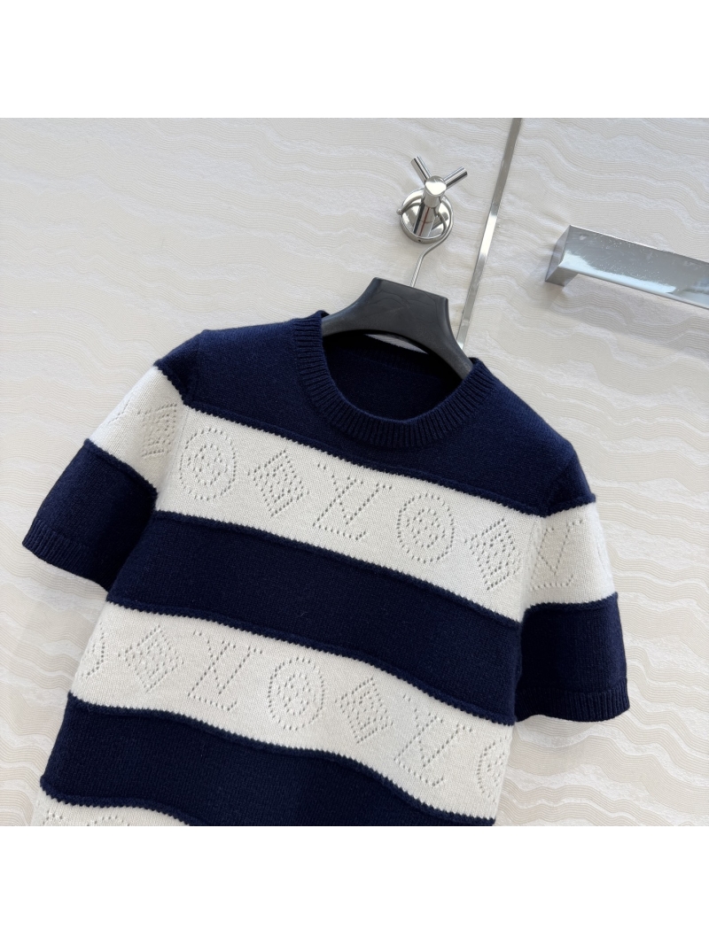 Louis Vuitton Limited Edition Nautical Monogram Premium Wool Short-Sleeved Sweater