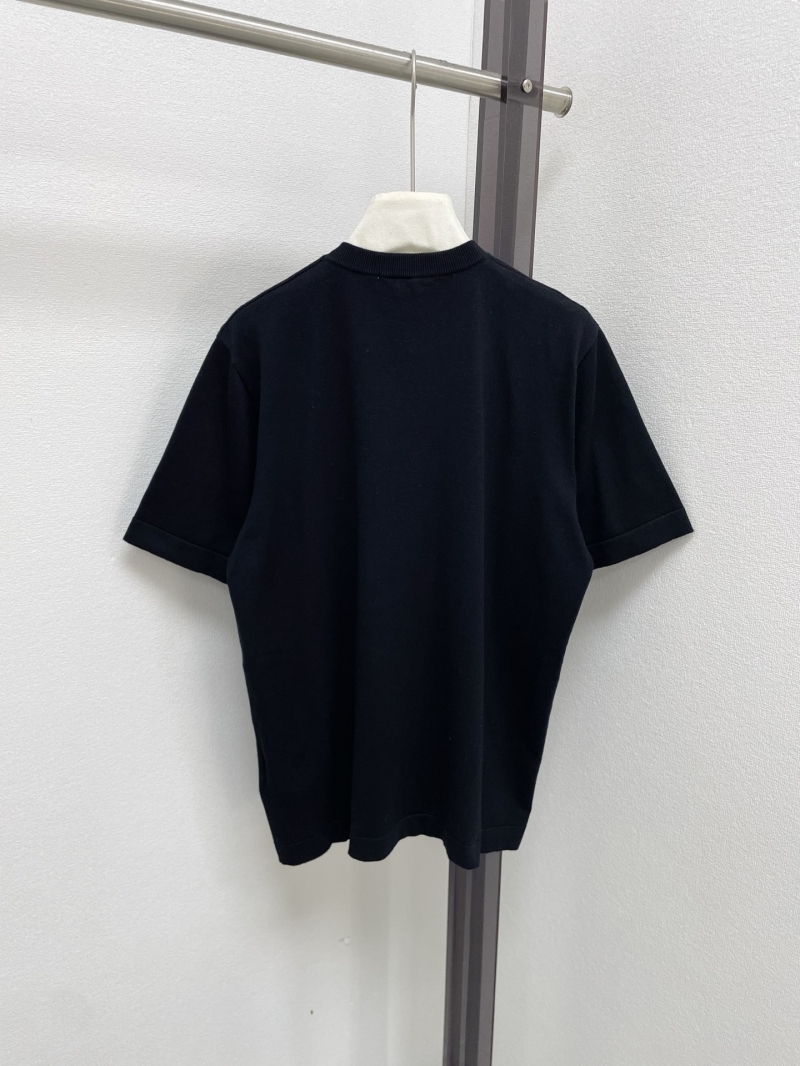 Louis Vuitton Crystal Embellished Knit T-Shirt in Black - Signature Monogram