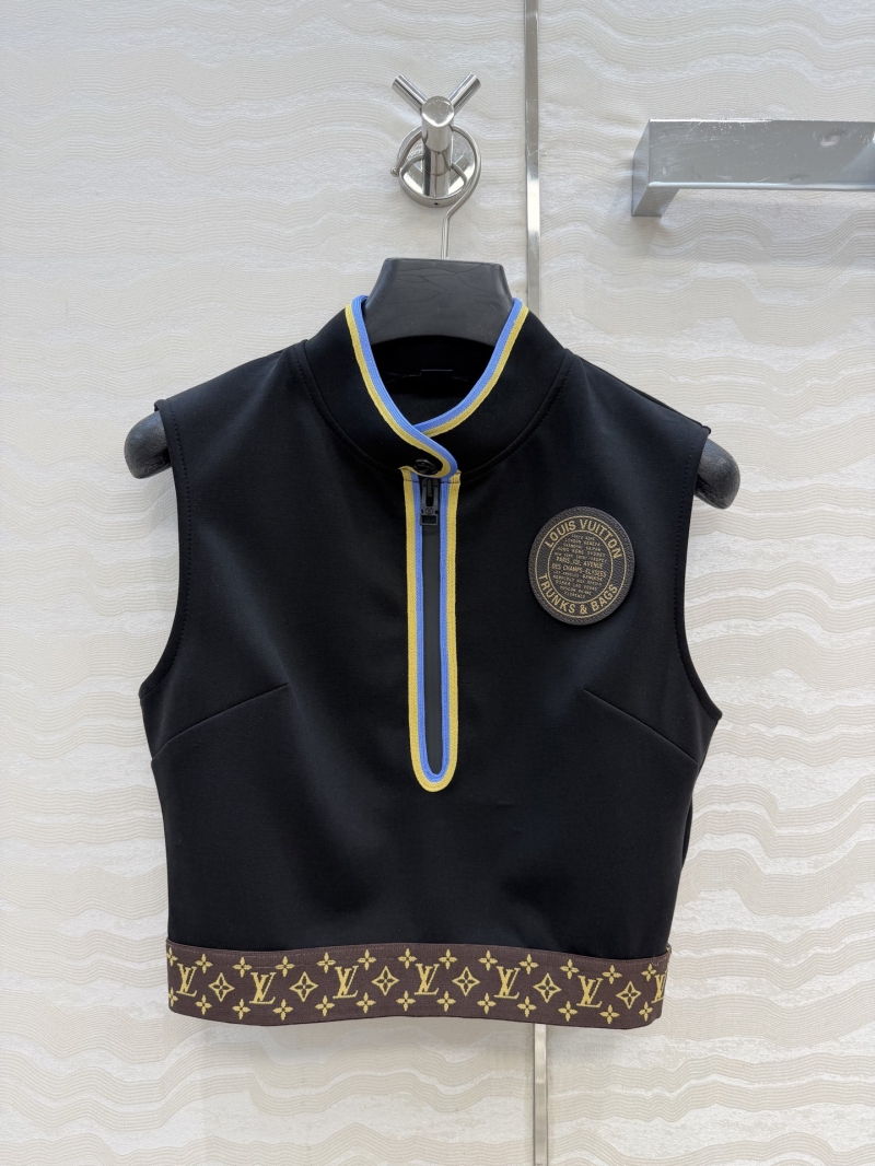Louis Vuitton Flight Mode Signature Monogram Spandex Tencel Cotton Cropped Flight Vest