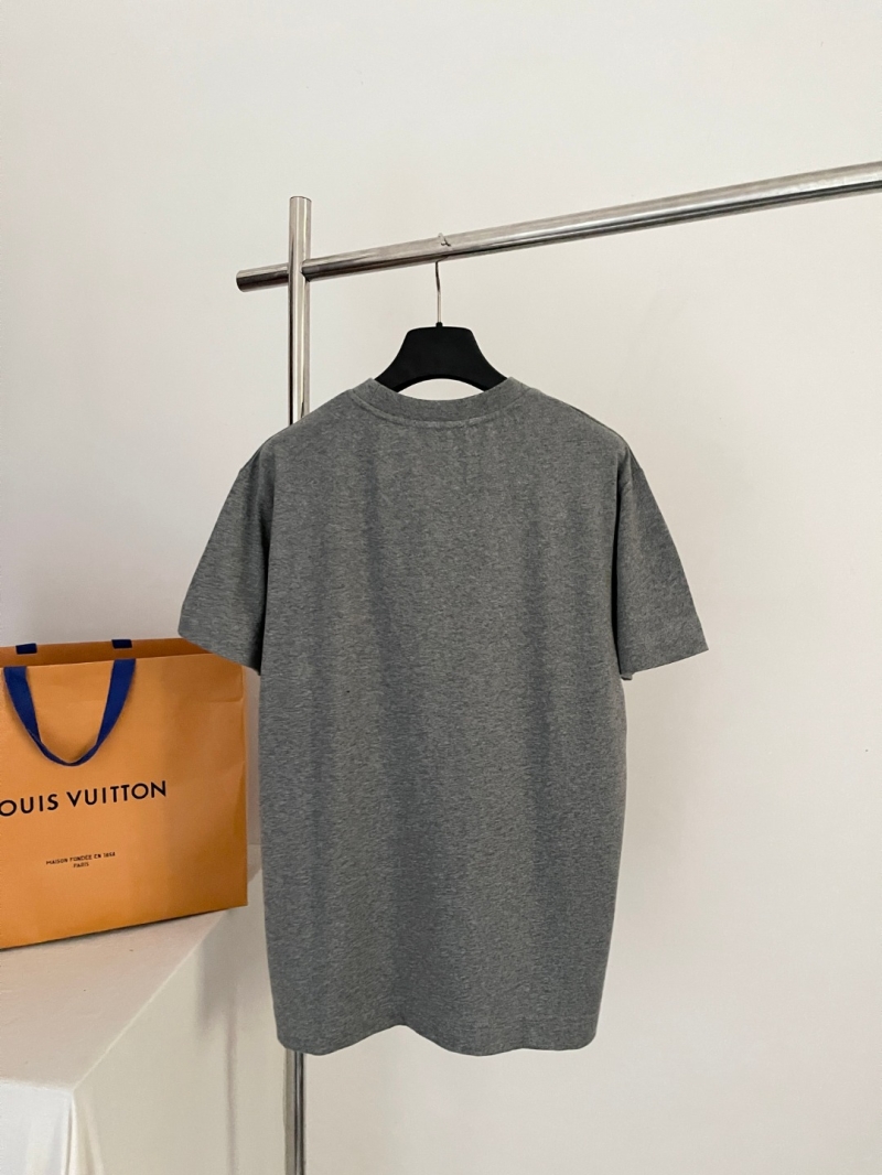 Louis Vuitton Iris Graphic Heather Gray Jersey Cotton T-Shirt