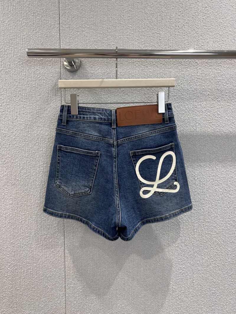 Loewe 25SS Spring Summer Two-Tone Printed Logo Shorts - Exclusive Black