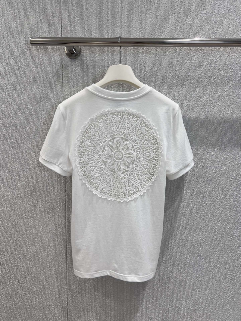 Loewe 25SS Paula's Slim-Fit Lace Back T-Shirt - White Luxe Edition