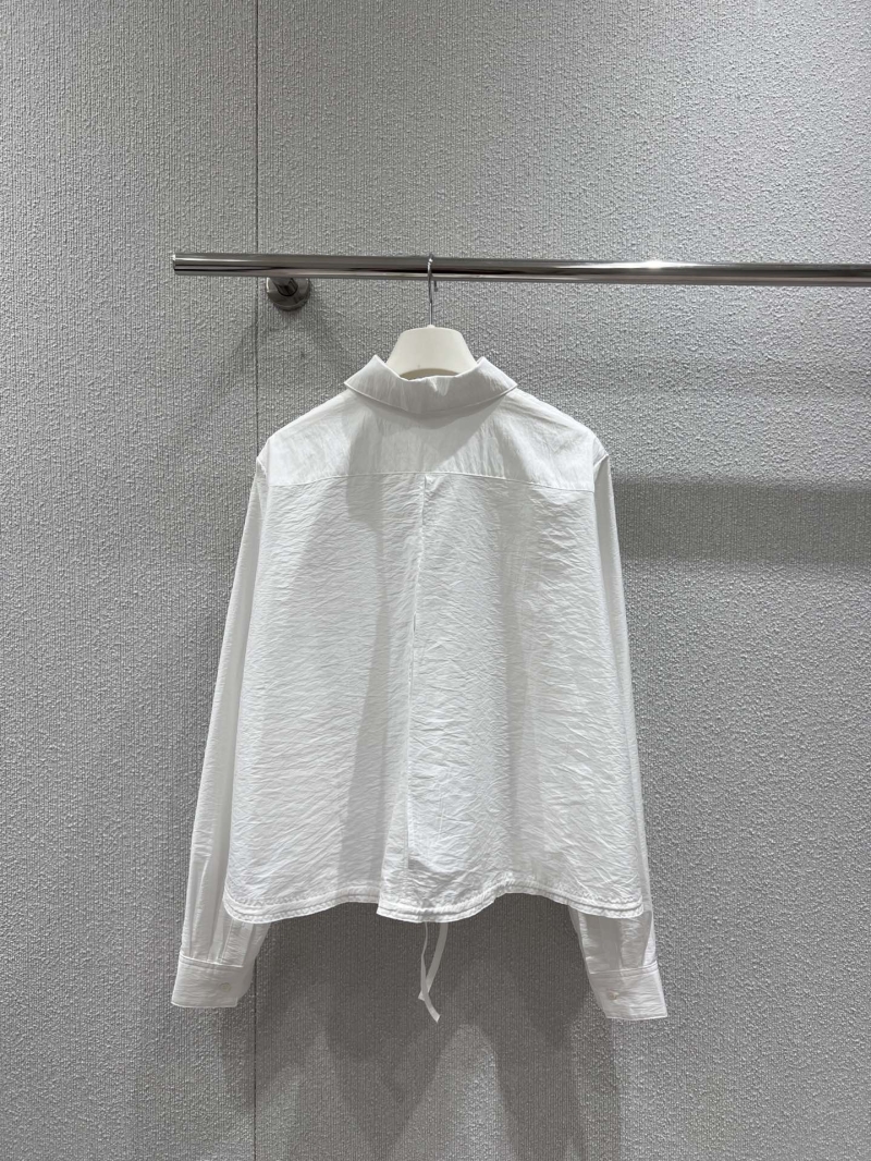 Loewe Spring/Summer 2023 White Embroidered Cotton Poplin Shirt