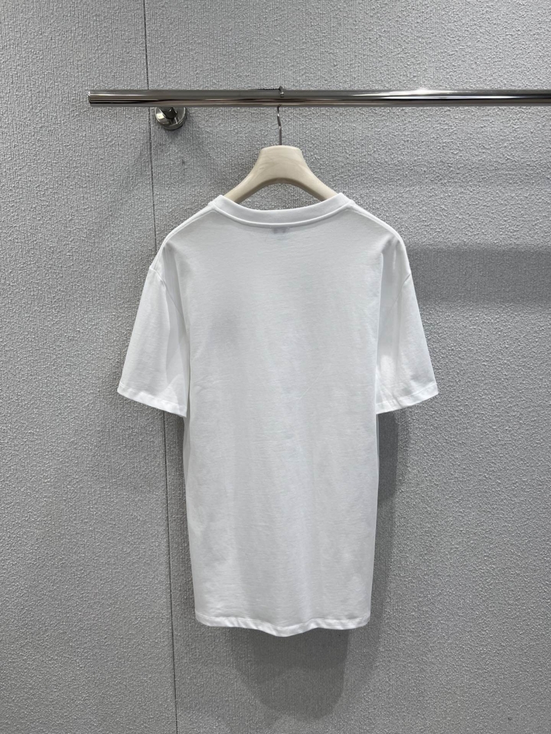 Loewe X Louis Wain Embroidered Cat Motif Relaxed Cotton T-Shirt in White