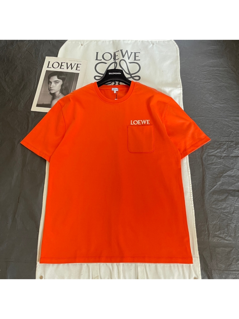 Loewe Signature Embroidered Patch Pocket T-Shirt 3 colors