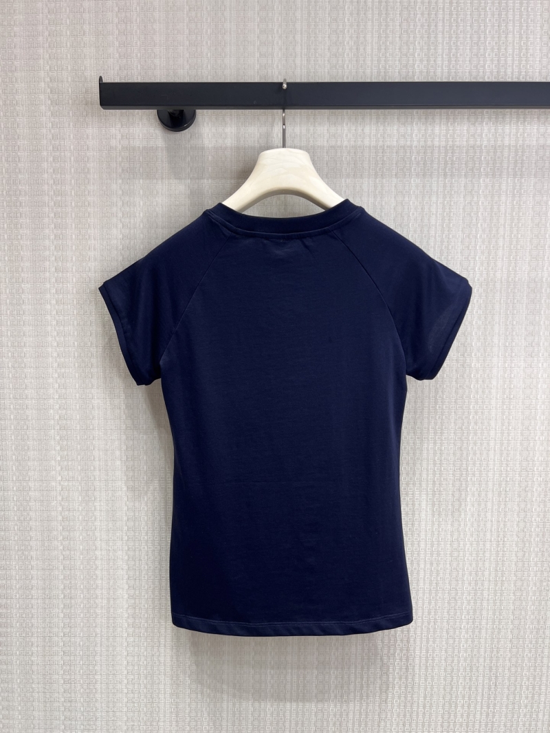 Loewe Paula's Ibiza Embroidered Anagram Slim-Fit Raglan T-Shirt in Navy Blue