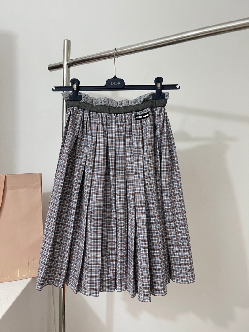 Miu Miu 25 Exclusive Spring Summer Lace-Trim Maxi Skirt