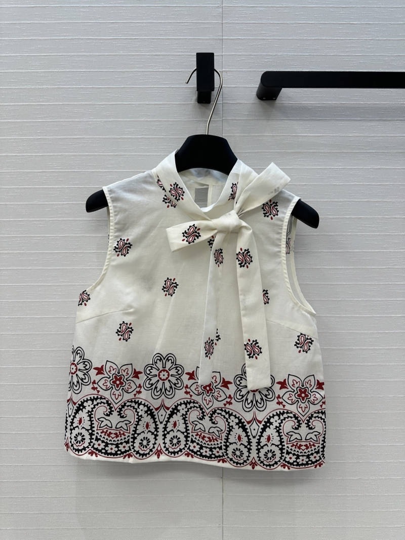 Miu Miu Elegant Summer Floral Print Set - Sheer Linen Chic