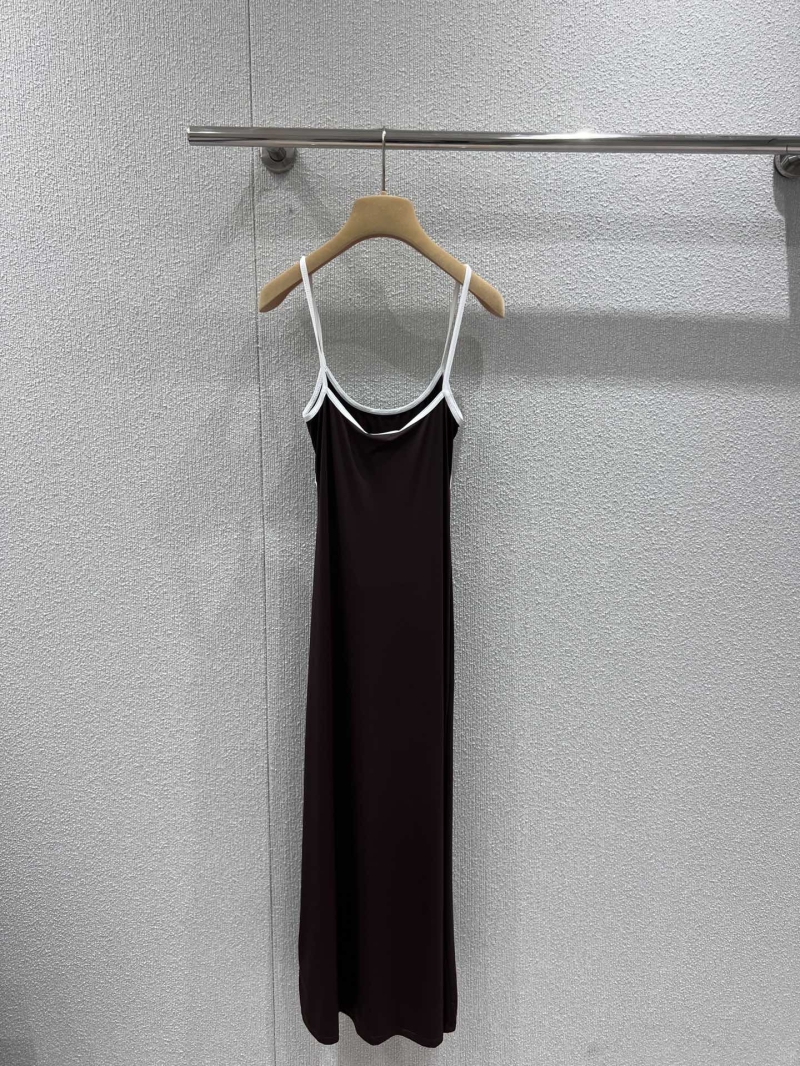 Miu Miu 25SS Spring Summer Slim Fit Contrast Cami Dress